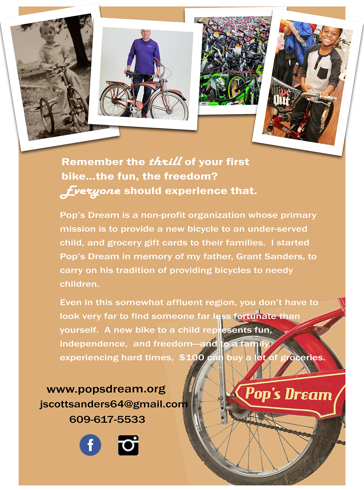 Pop’s Dream event flyer